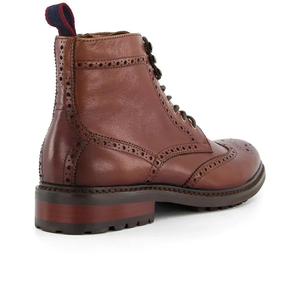 Dune Colonels Mens Brogue Ankle Boots